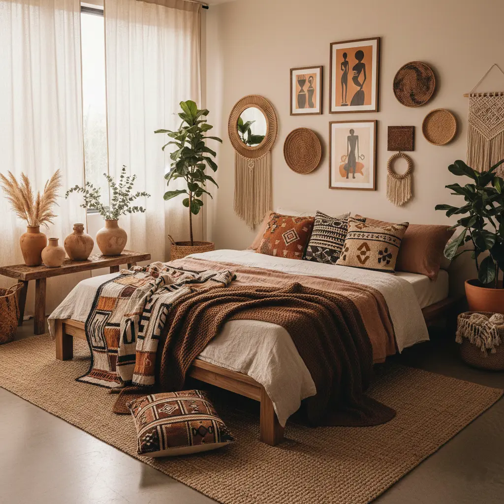 Afro Bohemian Interior Design: A Warm and Soulful Home Trend